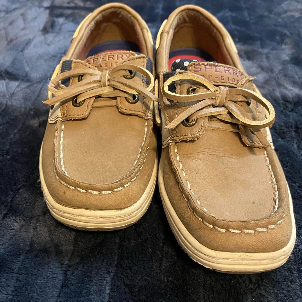 Sperry Slip on Boat Girls Size 13